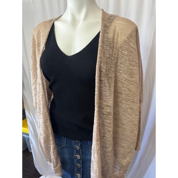 Community Sheer Brown Cardigan - Size Small - Picture 6 of 8